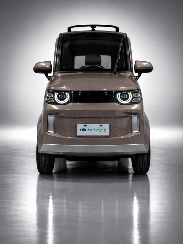 Motion Mirage elektrische microcar, vooraanzicht