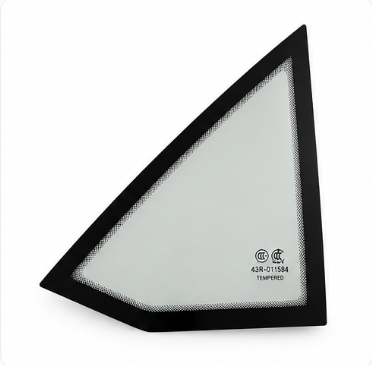 Driehoekglas linksvoor