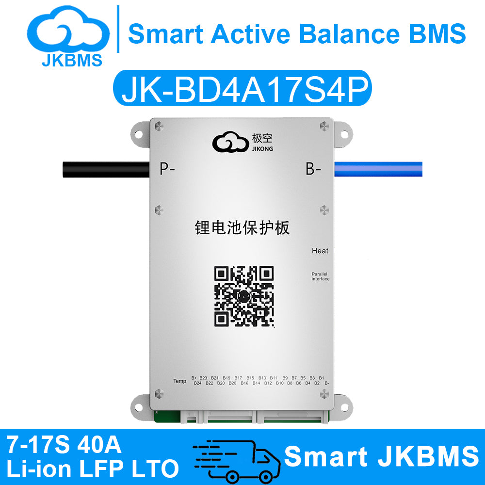 JK-BD4A17S4P · 40A Smart BMS (8S-17S)