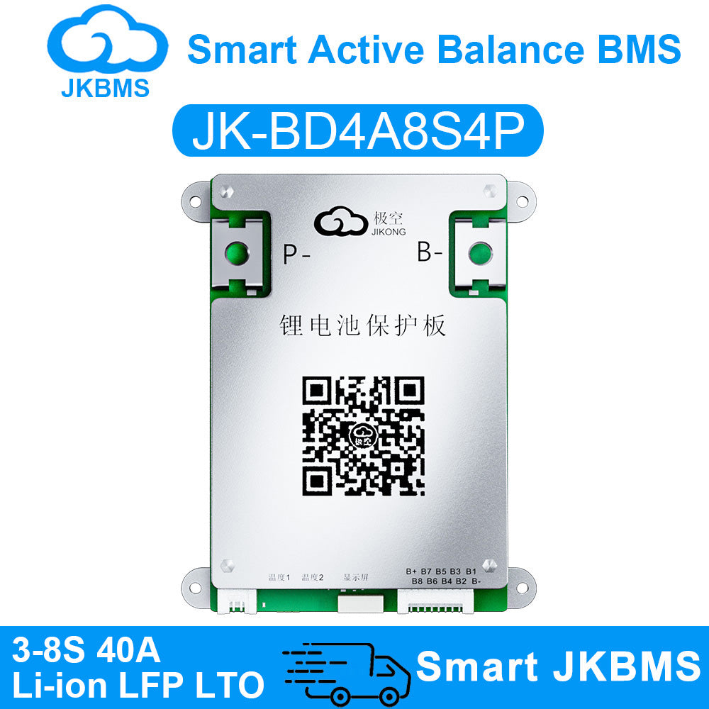 JK-BD4A8S4P · 40A Smart BMS (3S-8S)